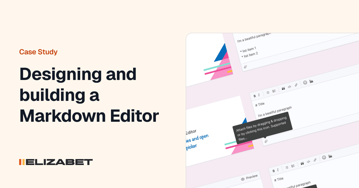 Designing and building a Markdown Editor